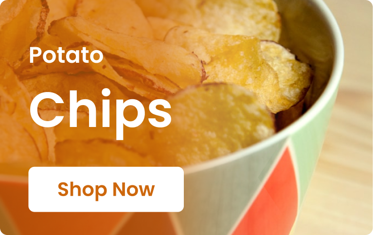 crispy potato chips bowl