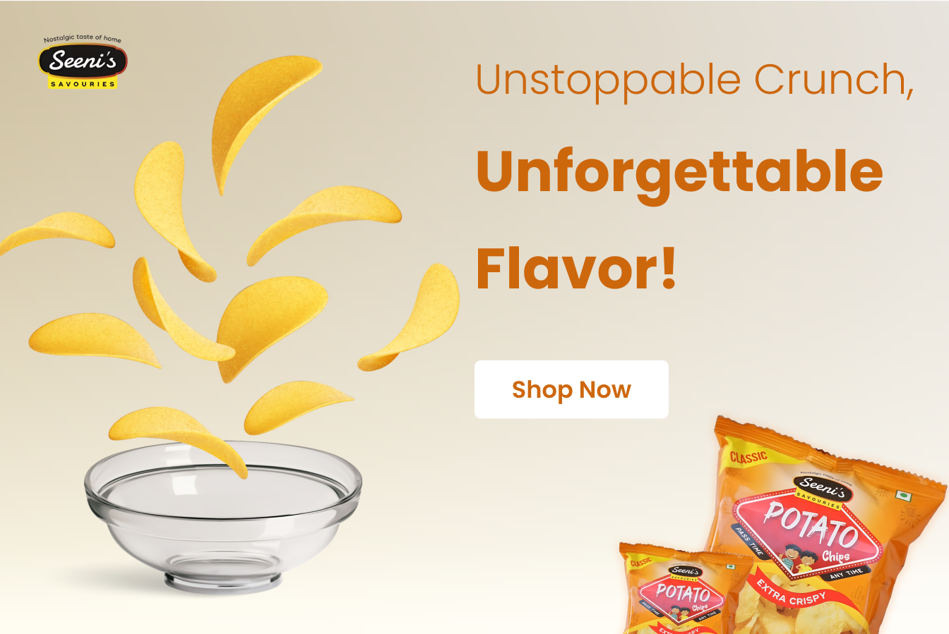 seeni's potato chips: unstoppable crunch, unforgettable flavor!