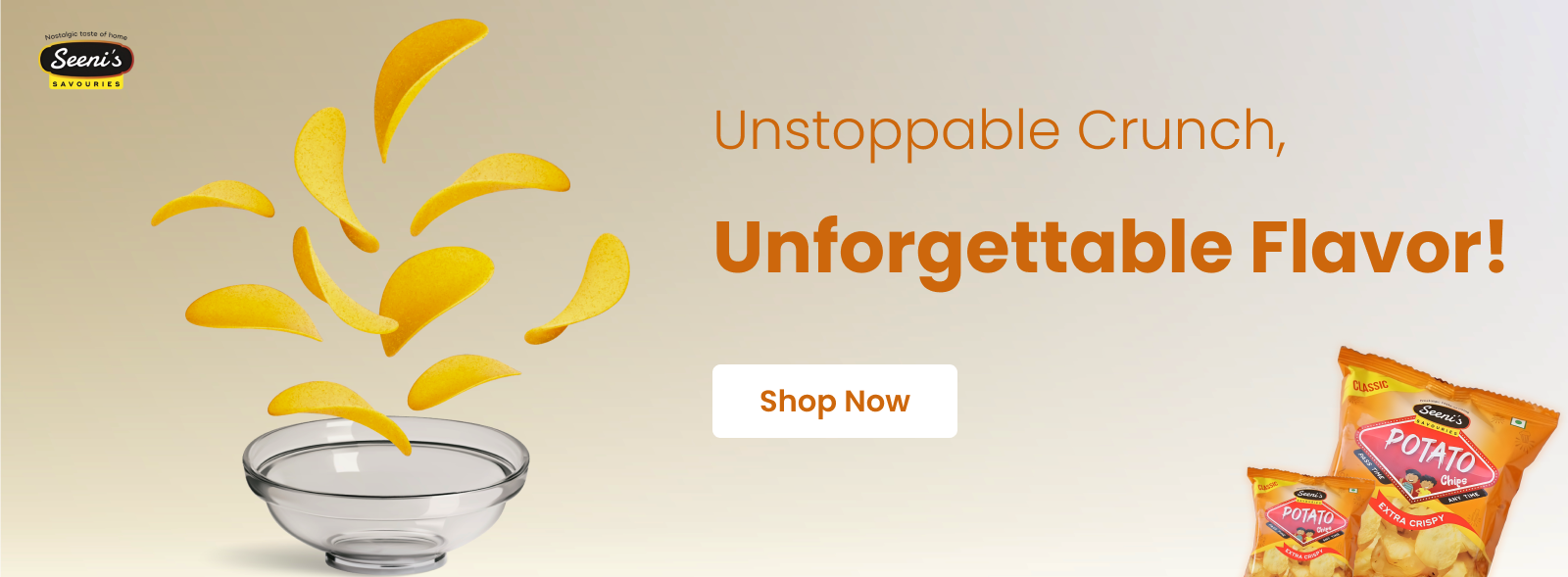 seeni's potato chips: unstoppable crunch, unforgettable flavor!