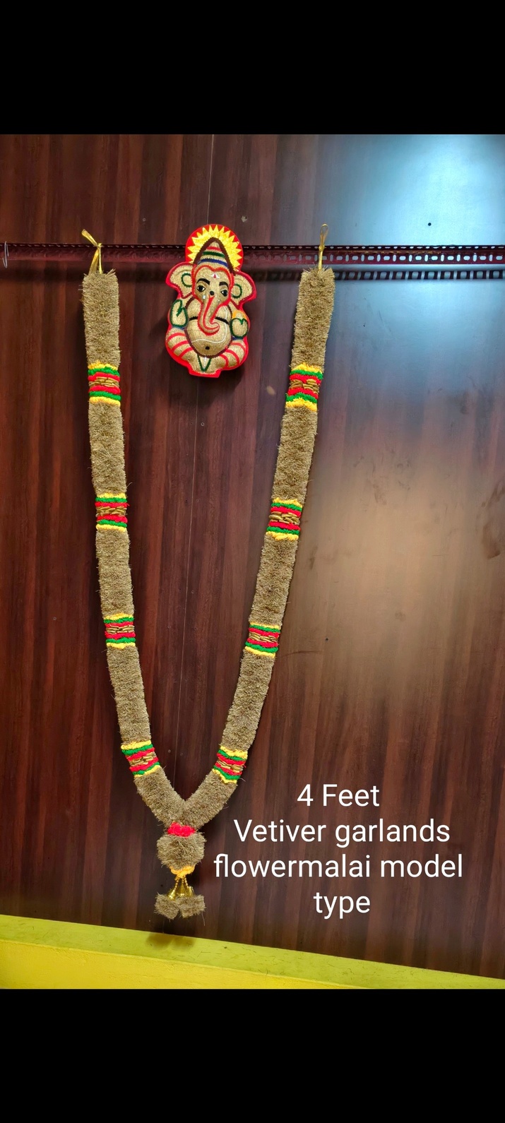 Vetiver Garland – flower Malai Style (4 Feet / 48-50 Inches )