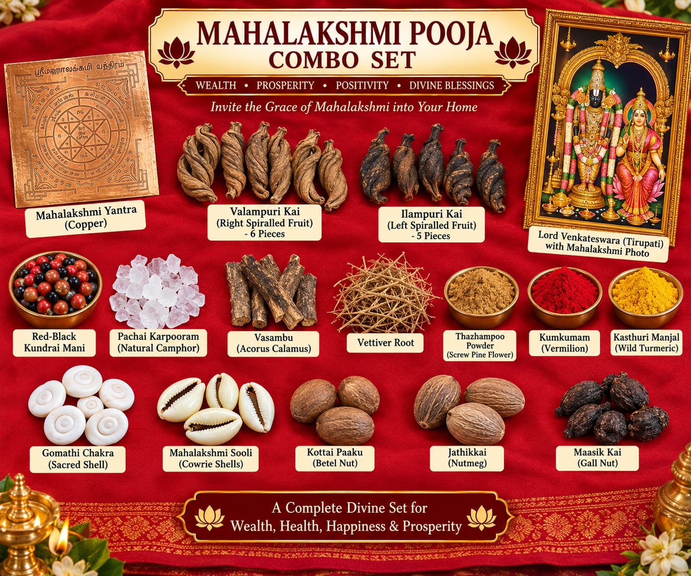 Maha Lakshmi Pooja Combo Set