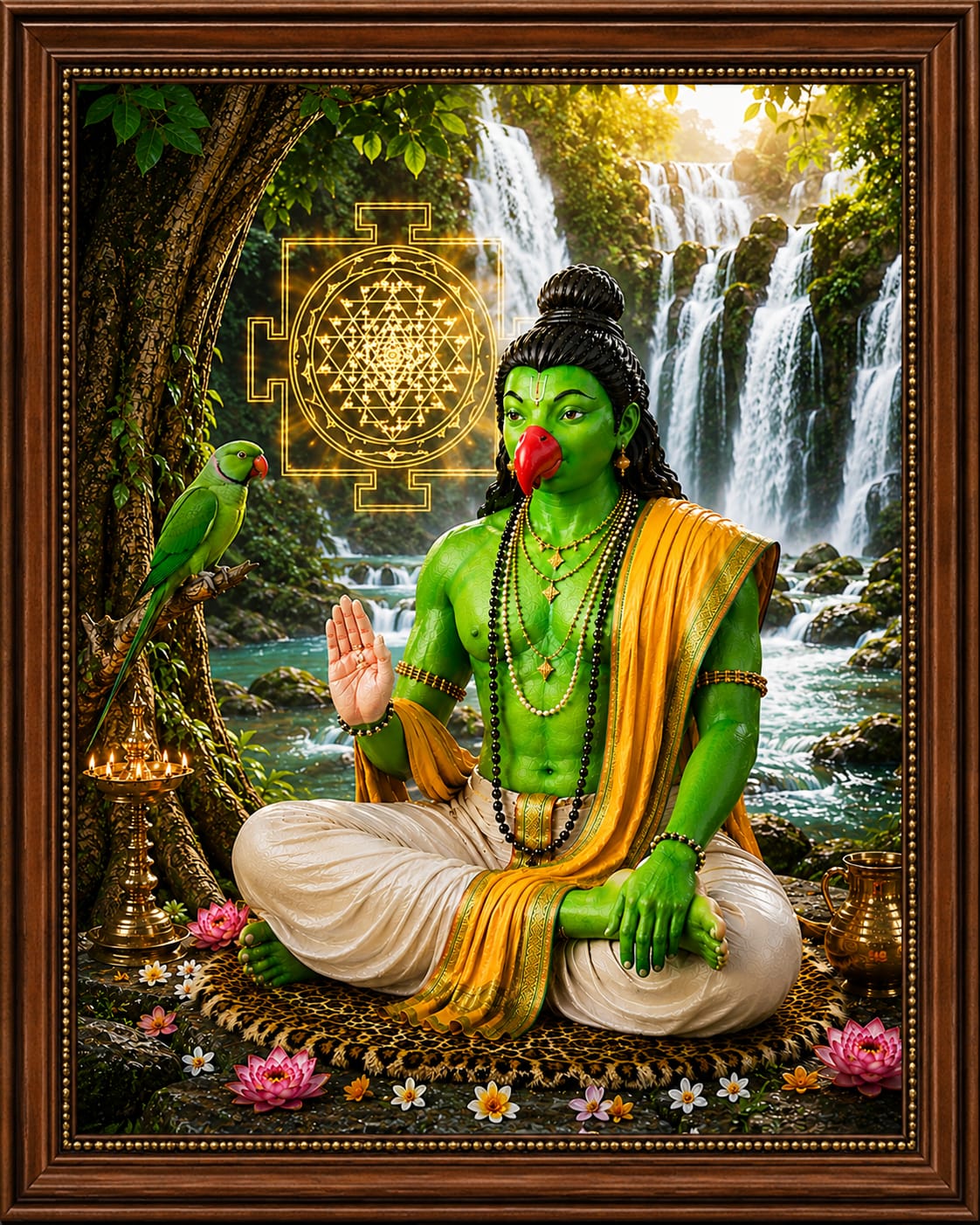 Sri Sukabrahma Rishi with Sri Chakra – Divine Wisdom