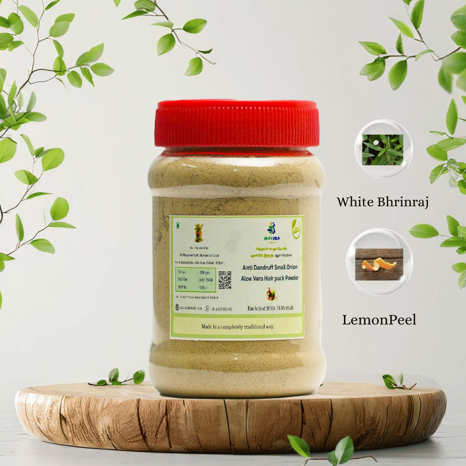 Anti Dandruff Small Onion AloeVera Hair Pack-100GM