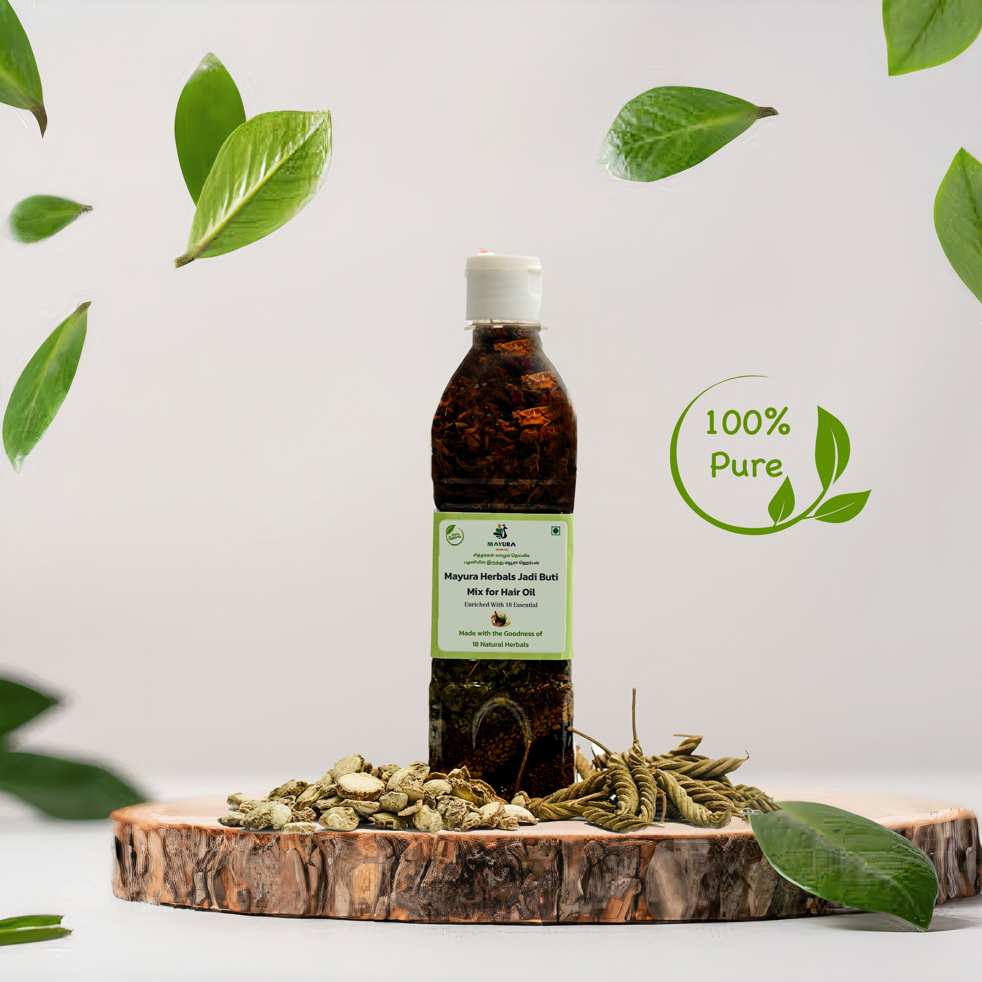 Mayura Herbals Jadi Buti Mix for Hair Oil - 500 ML