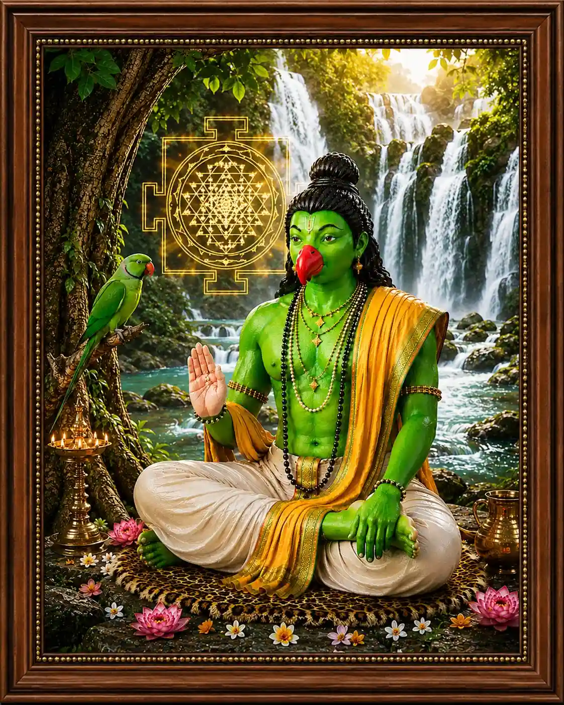 Sri Sukabrahma Rishi with Sri Chakra – Divine Wisdom