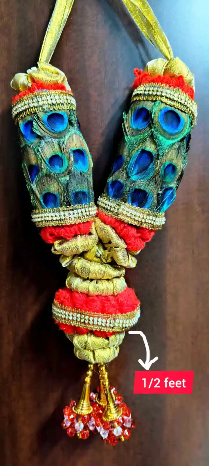 Peacock Garland ( ½ Feet / 6 Inches Each)