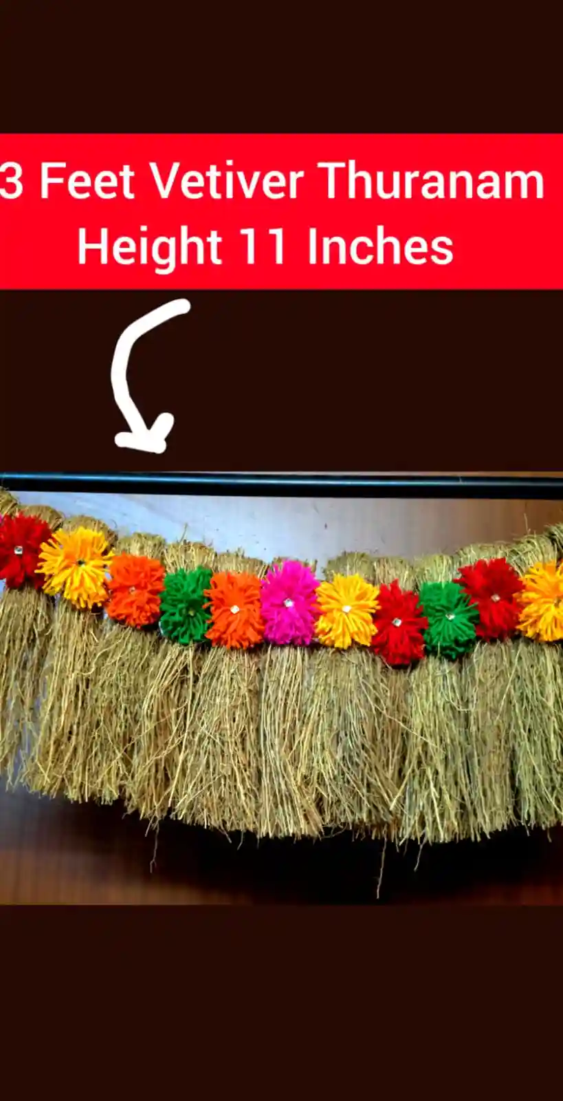Vetiver Thoranam 3 X 11