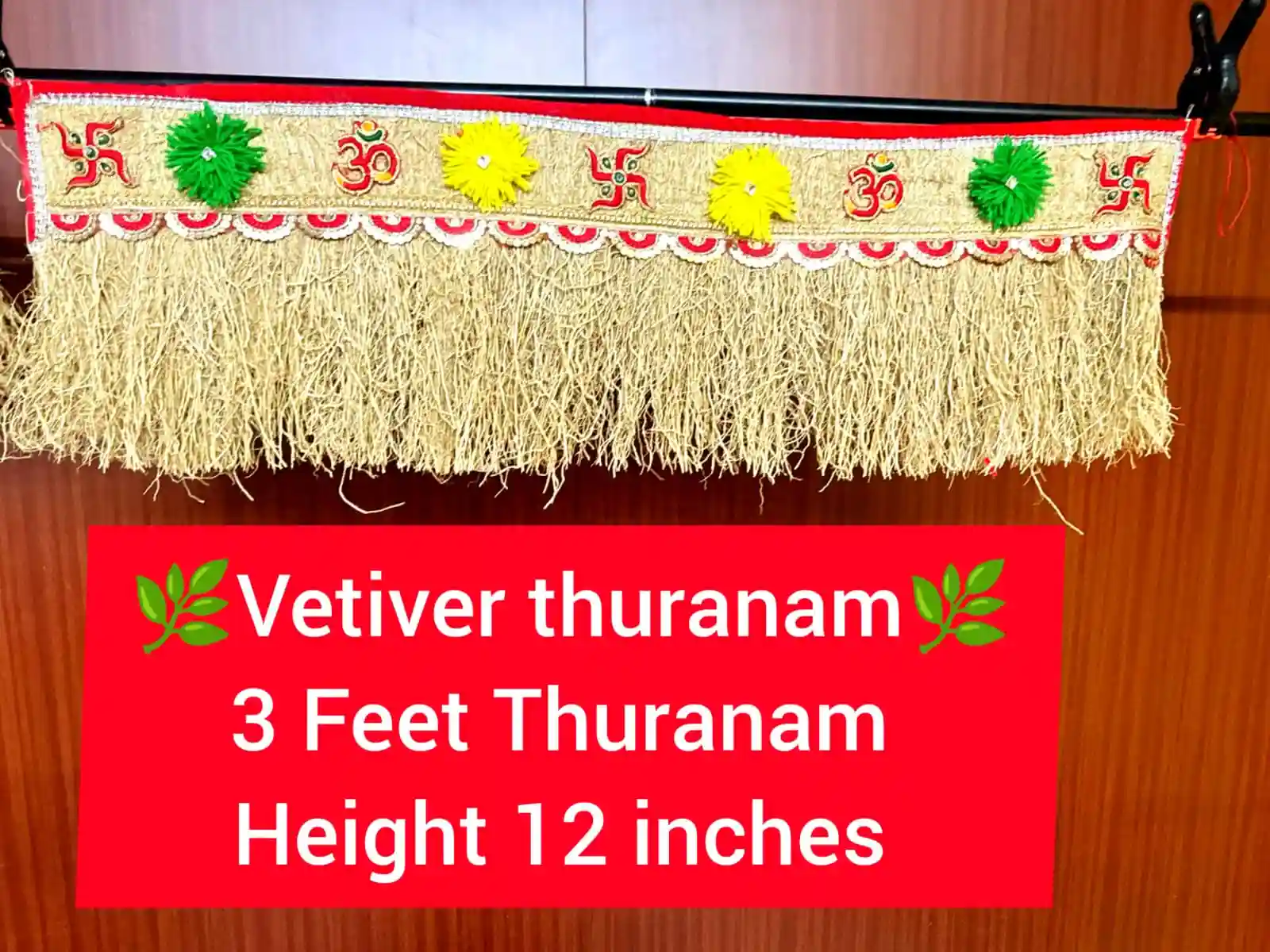 Vetiver Thoranam 3 X 12