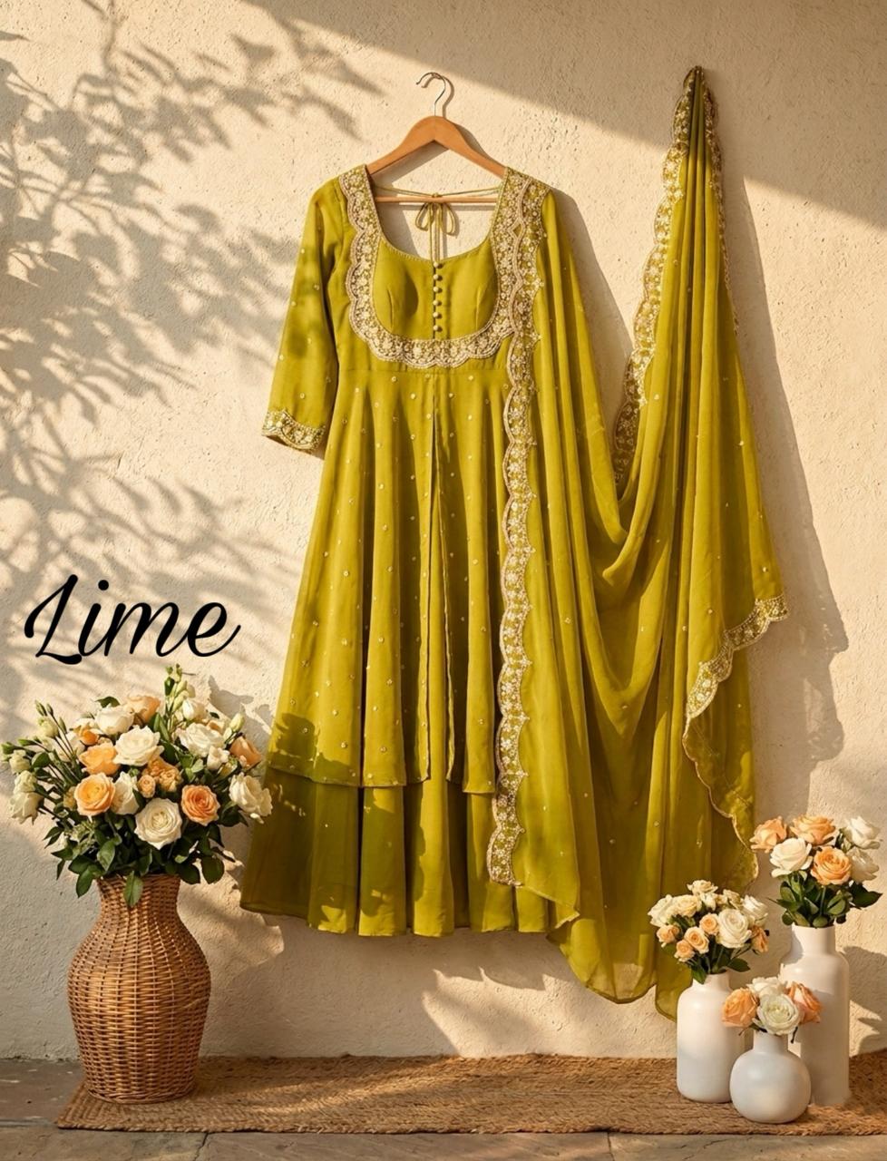 Vichitra Silk skirt and cape pcs (VSK14)