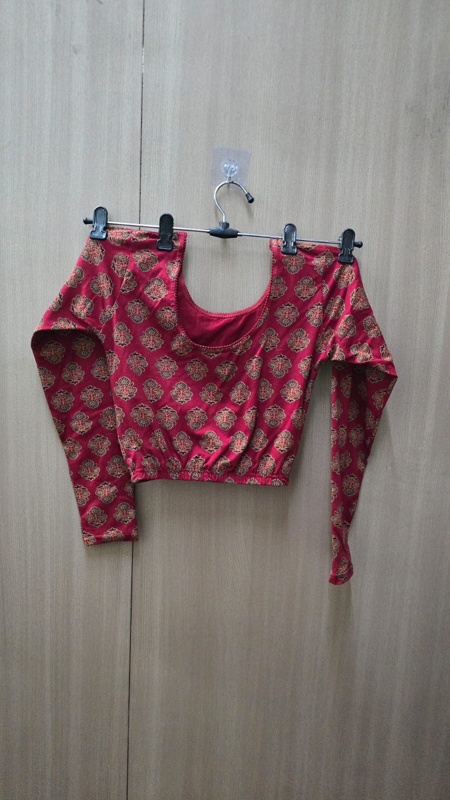 Full Sleeve Strachable kalamkari blouse (BL10)