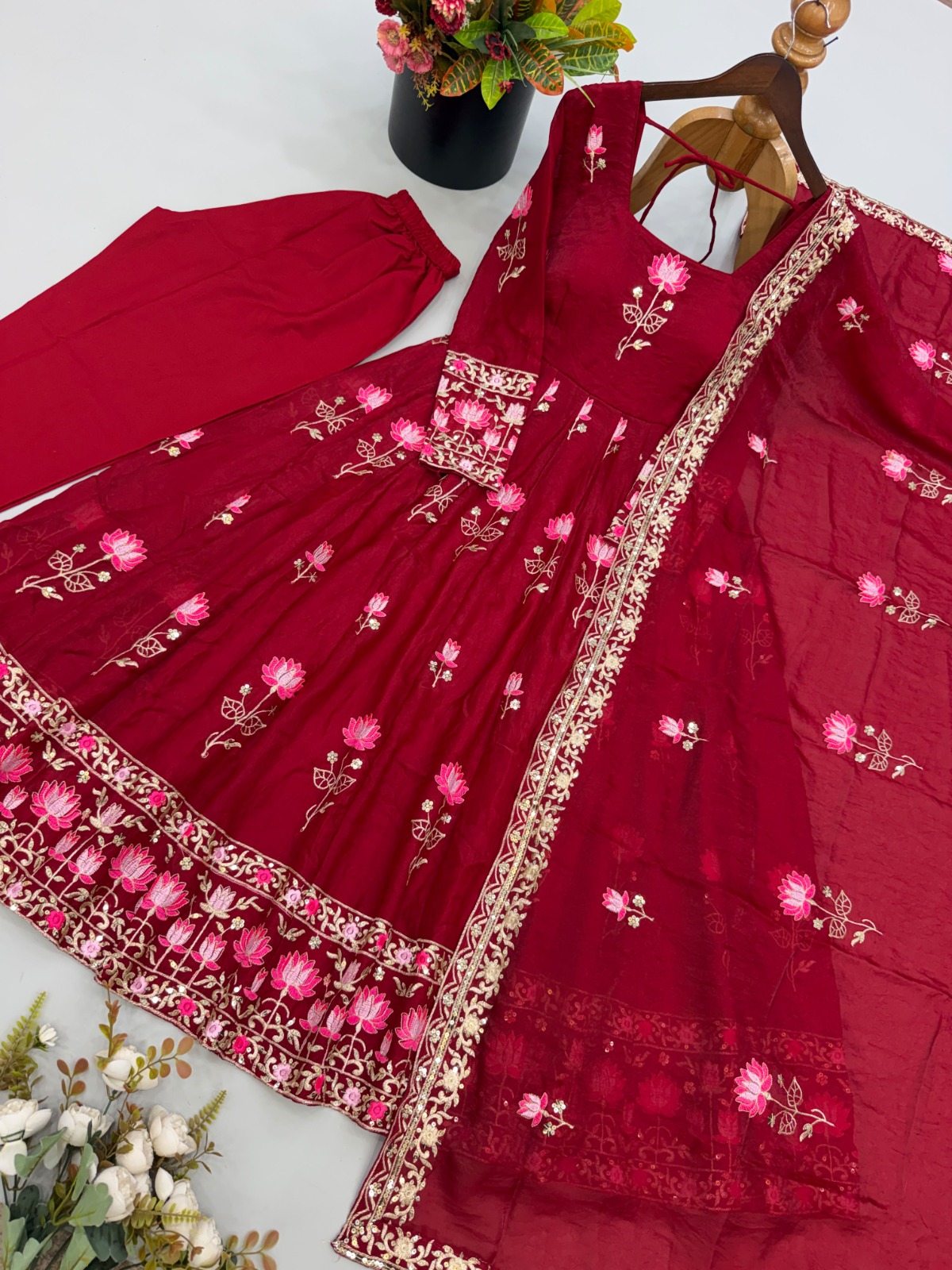 White Anarkali ( WH3 )
