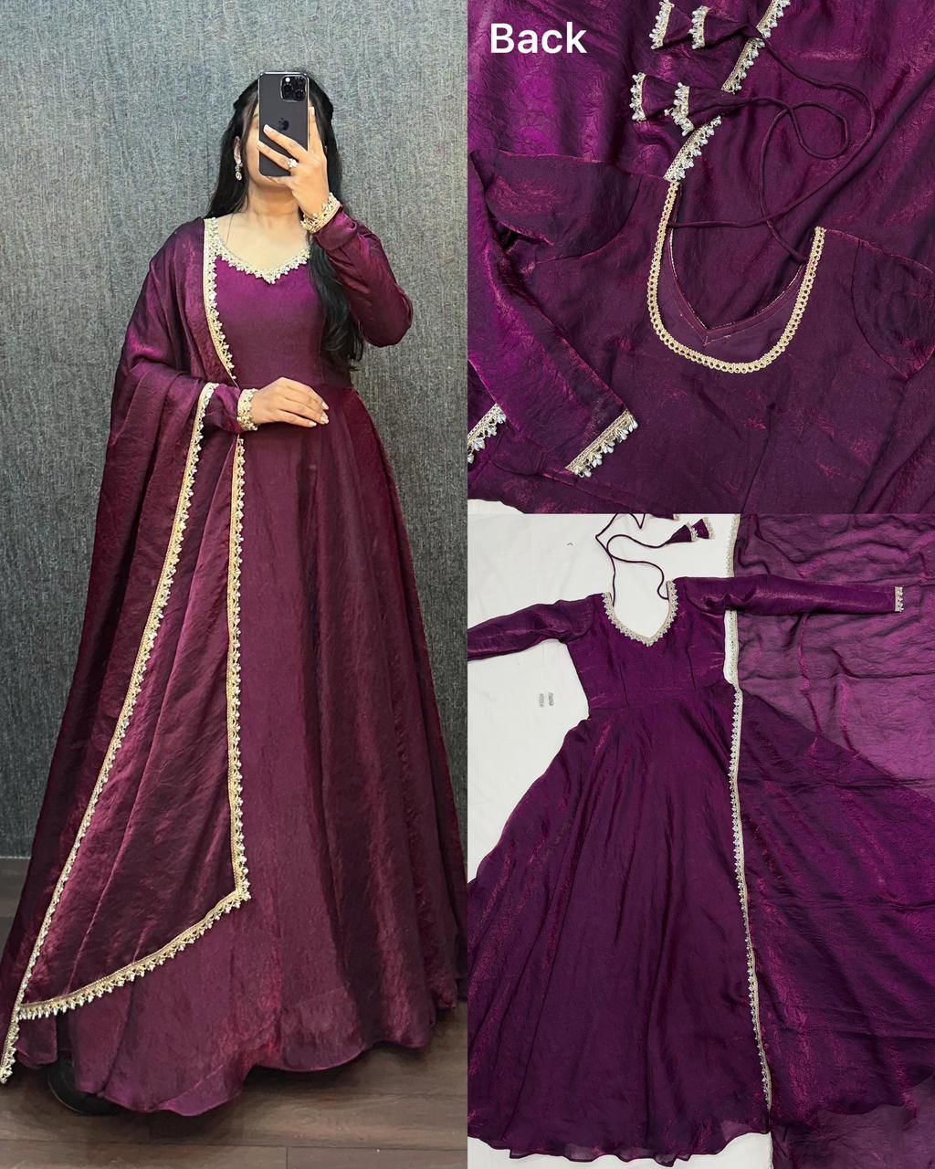 Fendy Silk Premium Designer Gown (FP04)