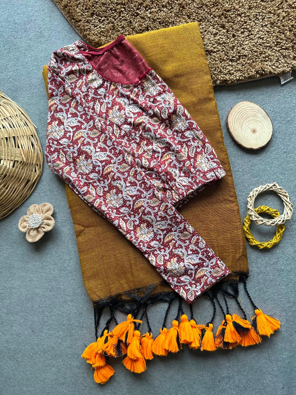 Handloom Khadi Cotton Saree Combo (A13)