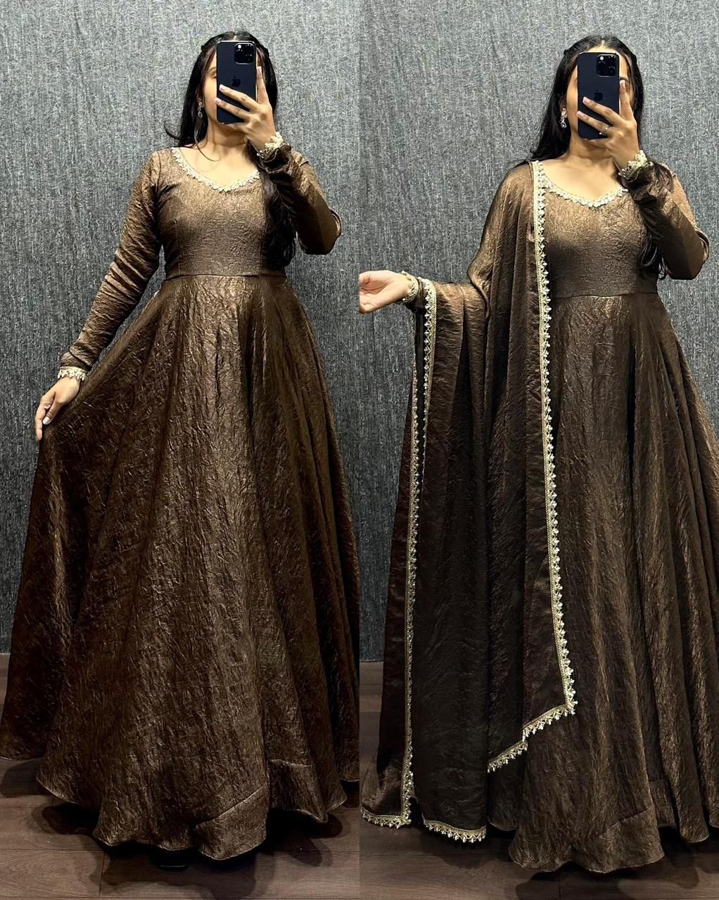 Fendy Silk Premium Designer Gown (FP05)