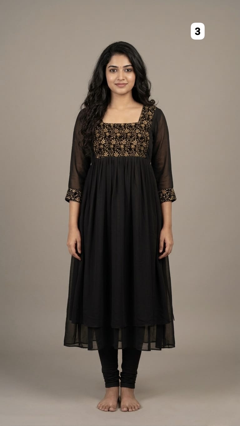 Georgette sequence kurti 03