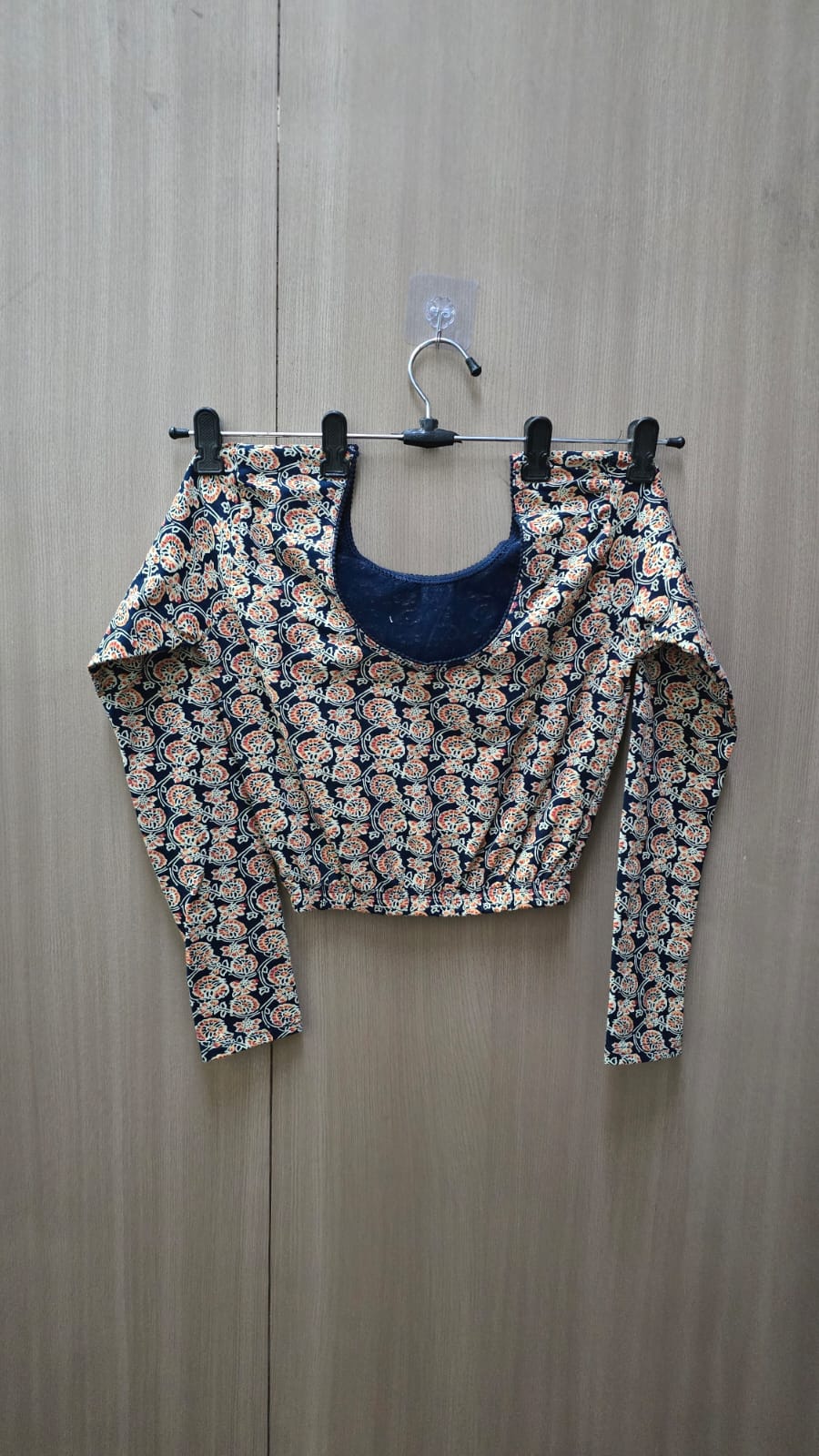 Full Sleeve Strachable kalamkari blouse (BL07)