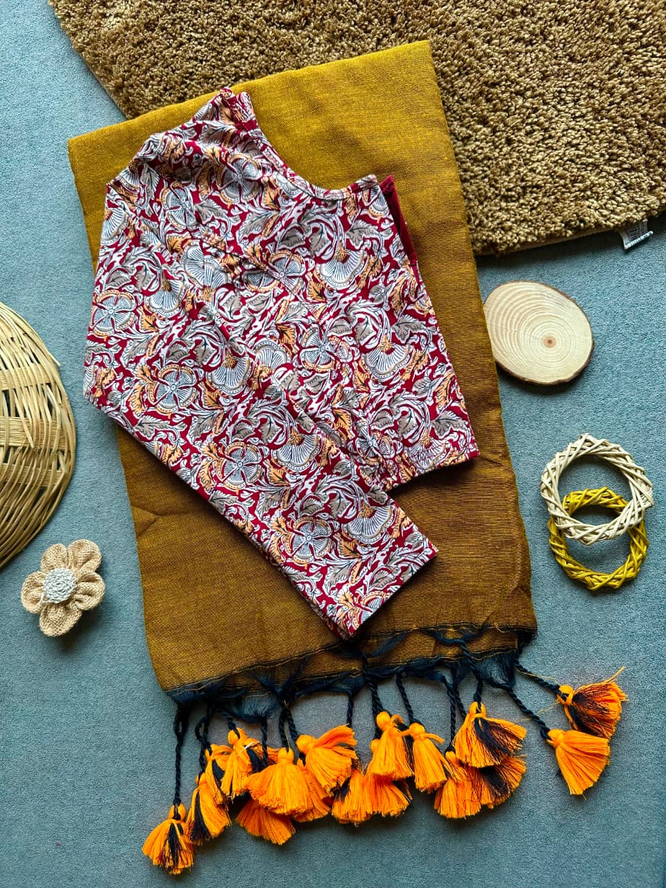 Handloom Khadi Cotton Saree Combo (A26)