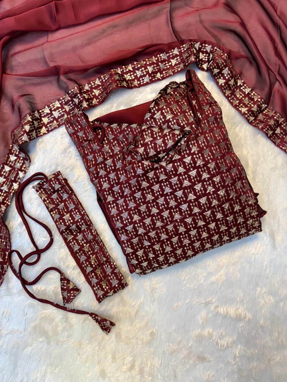 RANGOLI SILK ANARKALI MEROON (RSA01)