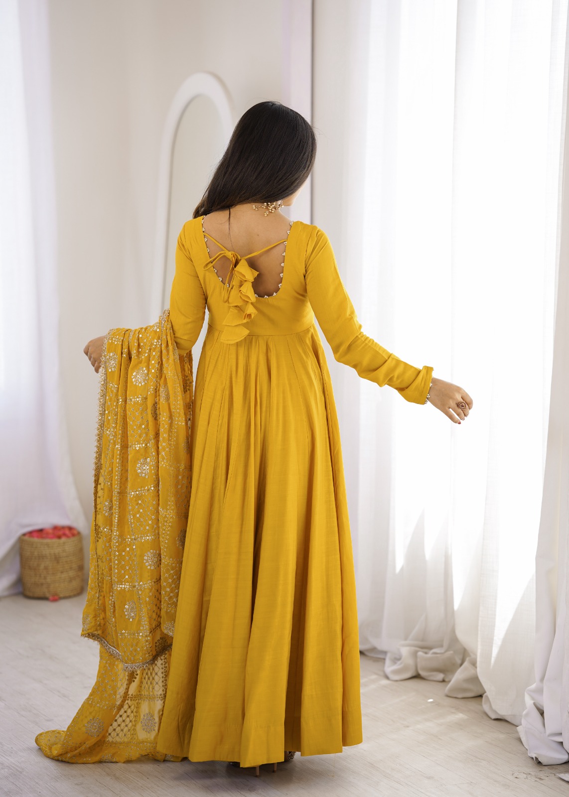 Pure Romansilk Chanderi Anarkali (PRCA01)