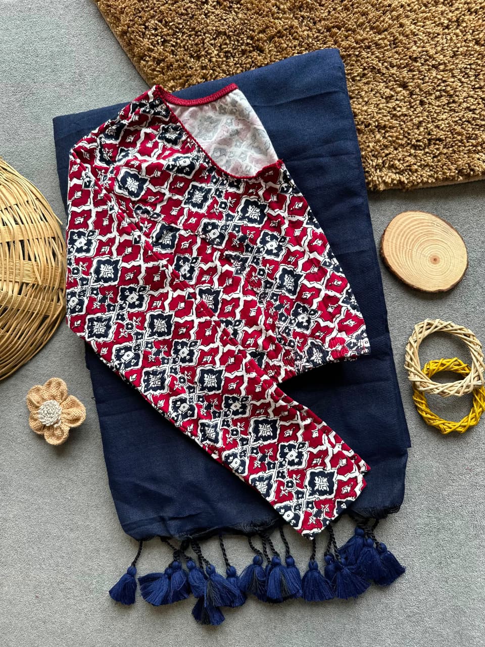 Handloom Khadi Cotton Saree Combo (A2)