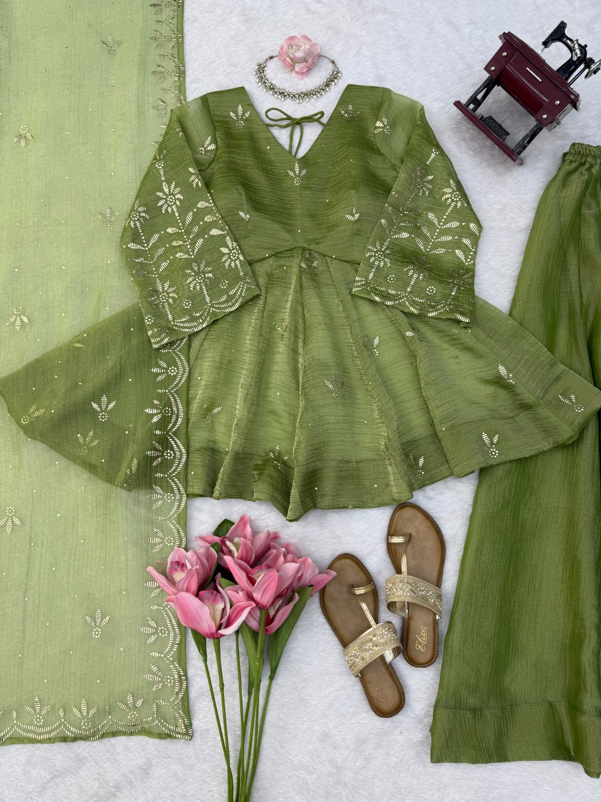 Salsa Silk peplum Set (SSP01)