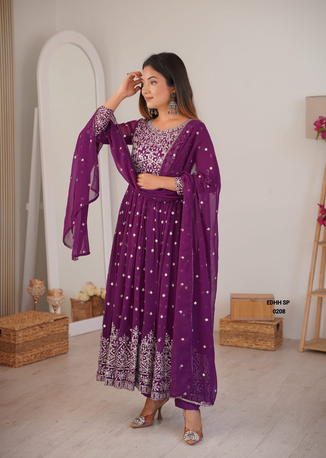 Heavy Faux Georgette Anarkali (FGA02)