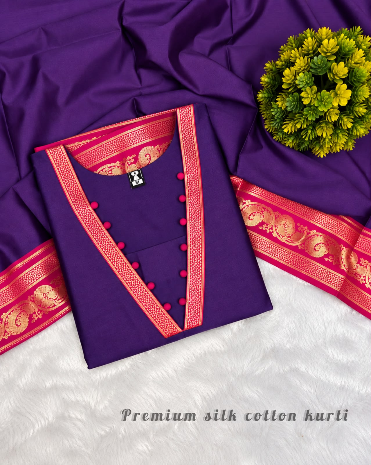 Traditional Silk Cotton kurti ( SILK01)