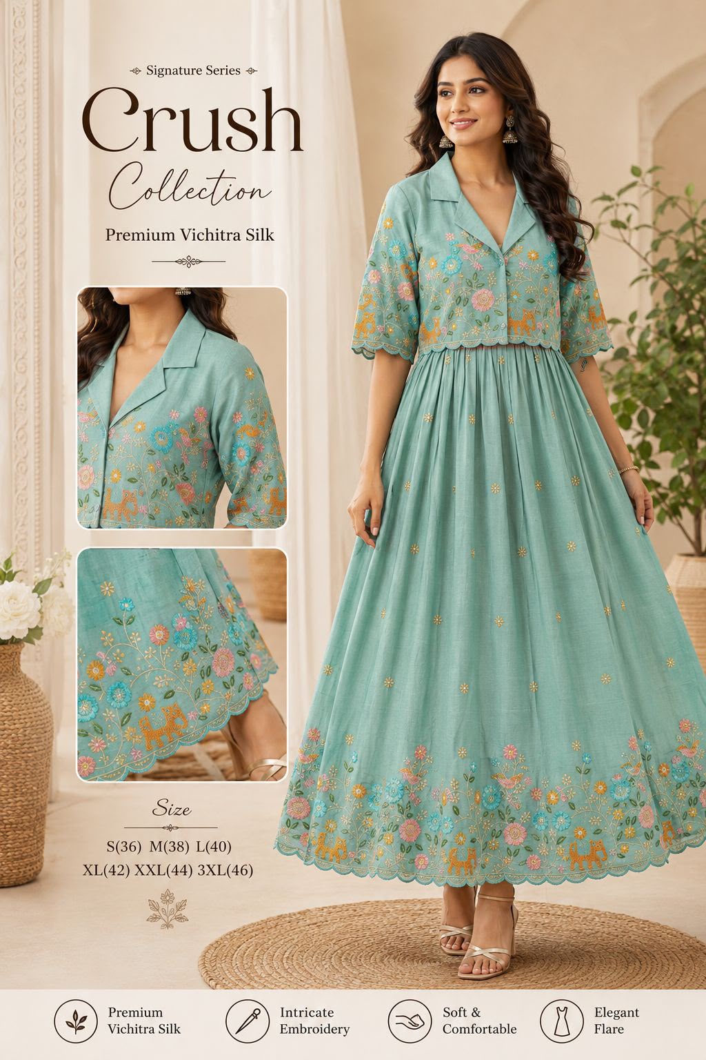 Gown with Jacket ( GJ01)