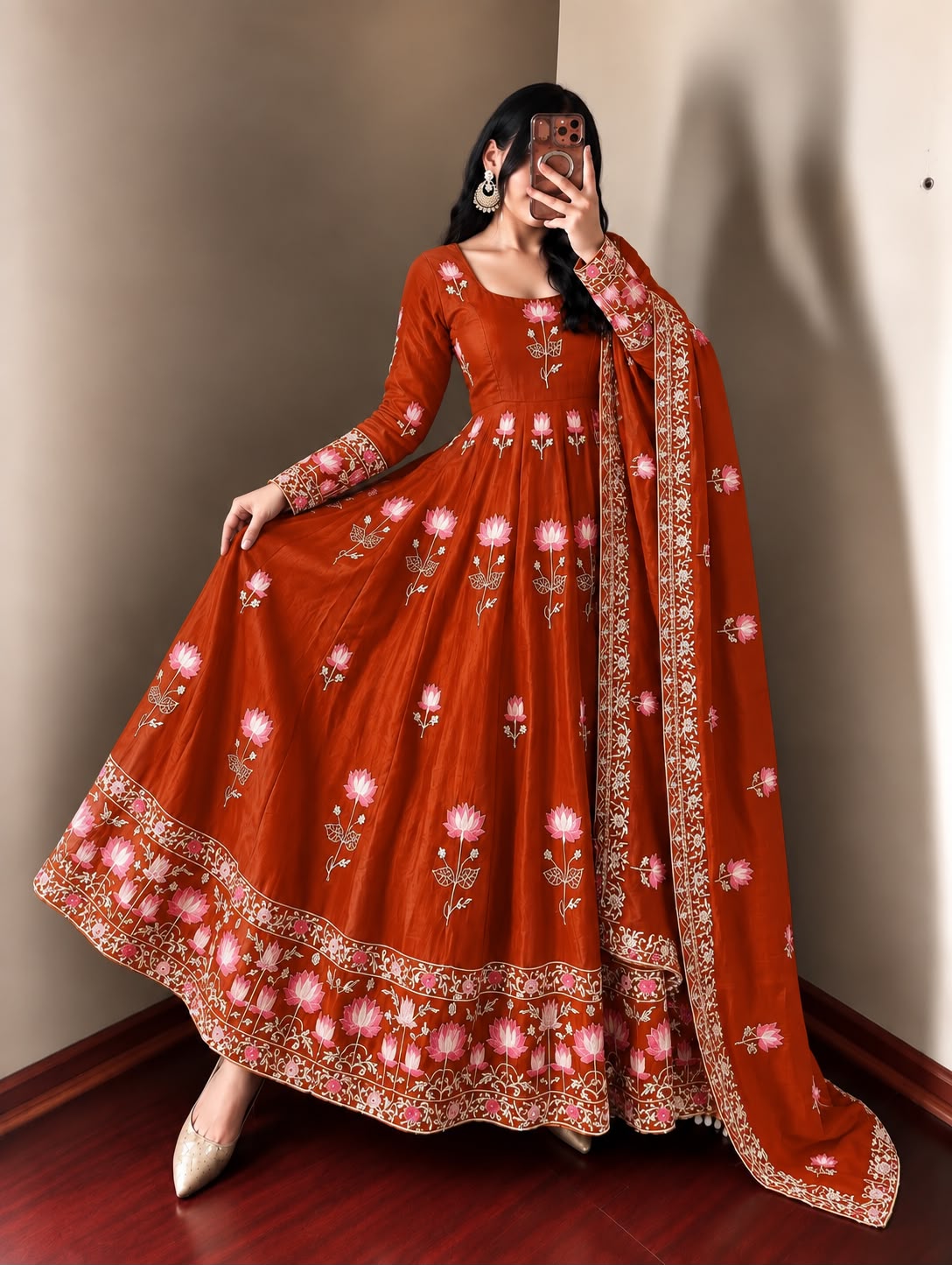 White Anarkali ( WH6 )
