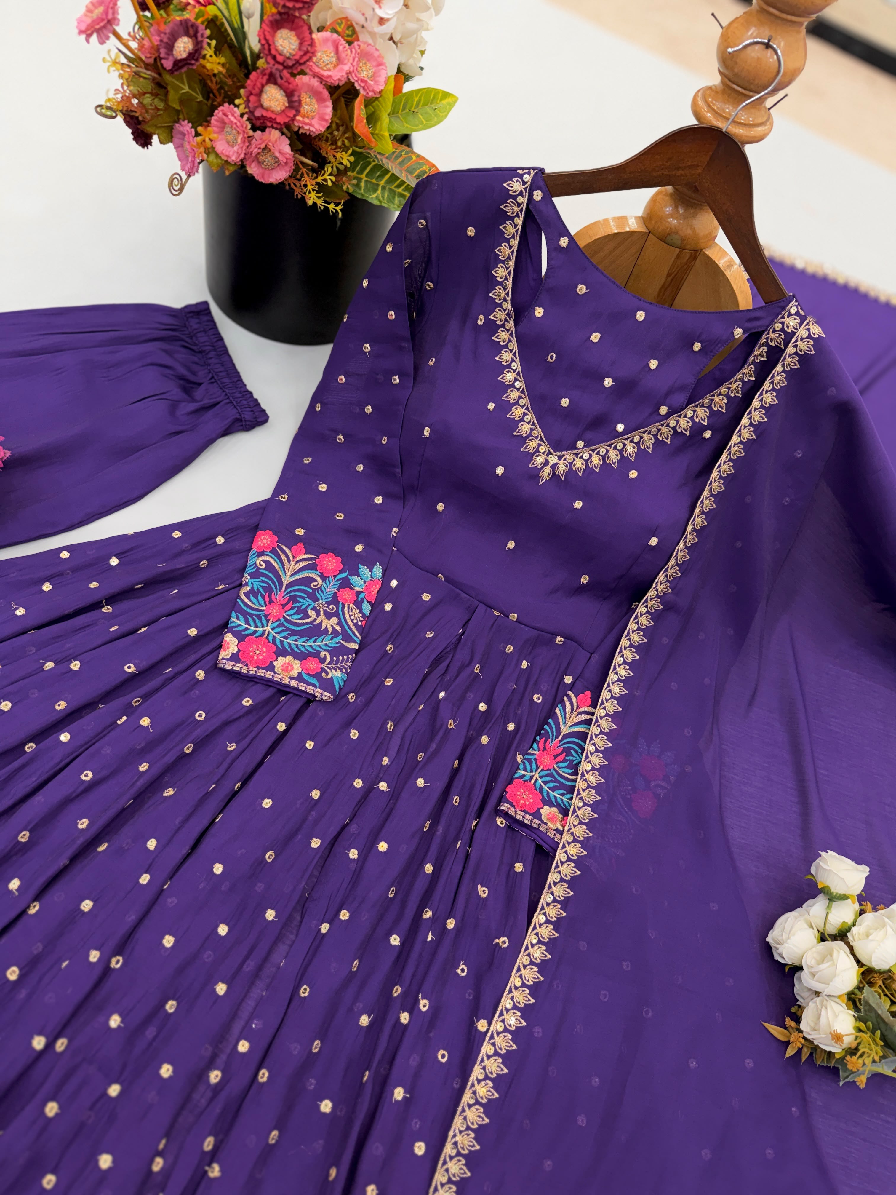 Faux Georgette (Violet1)