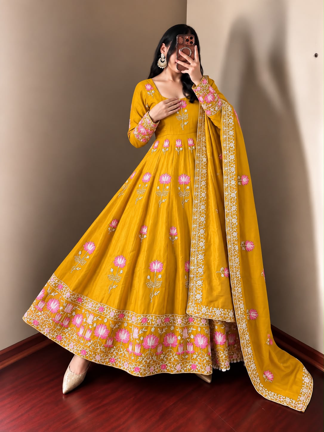 White Anarkali ( WH5 )