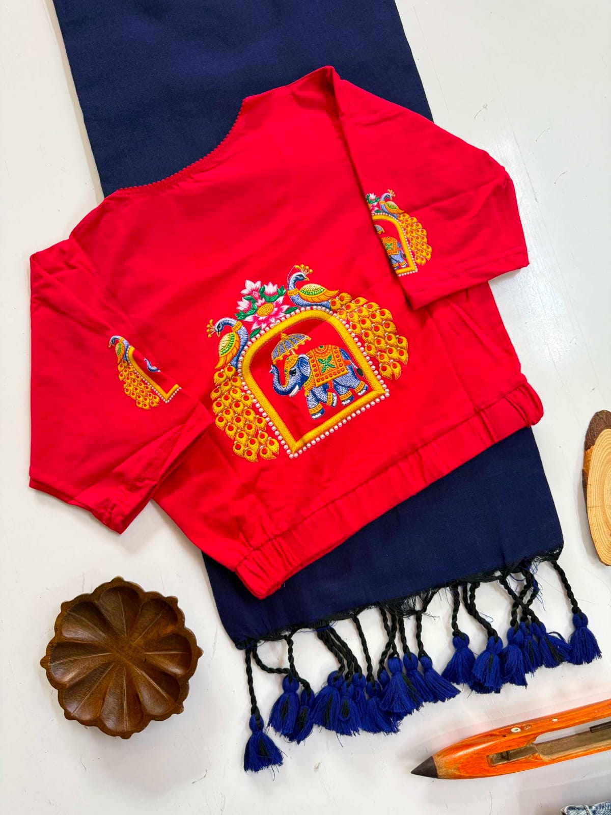 Handloom Khadi  COTTON Saree with BLOUSE (SB01)