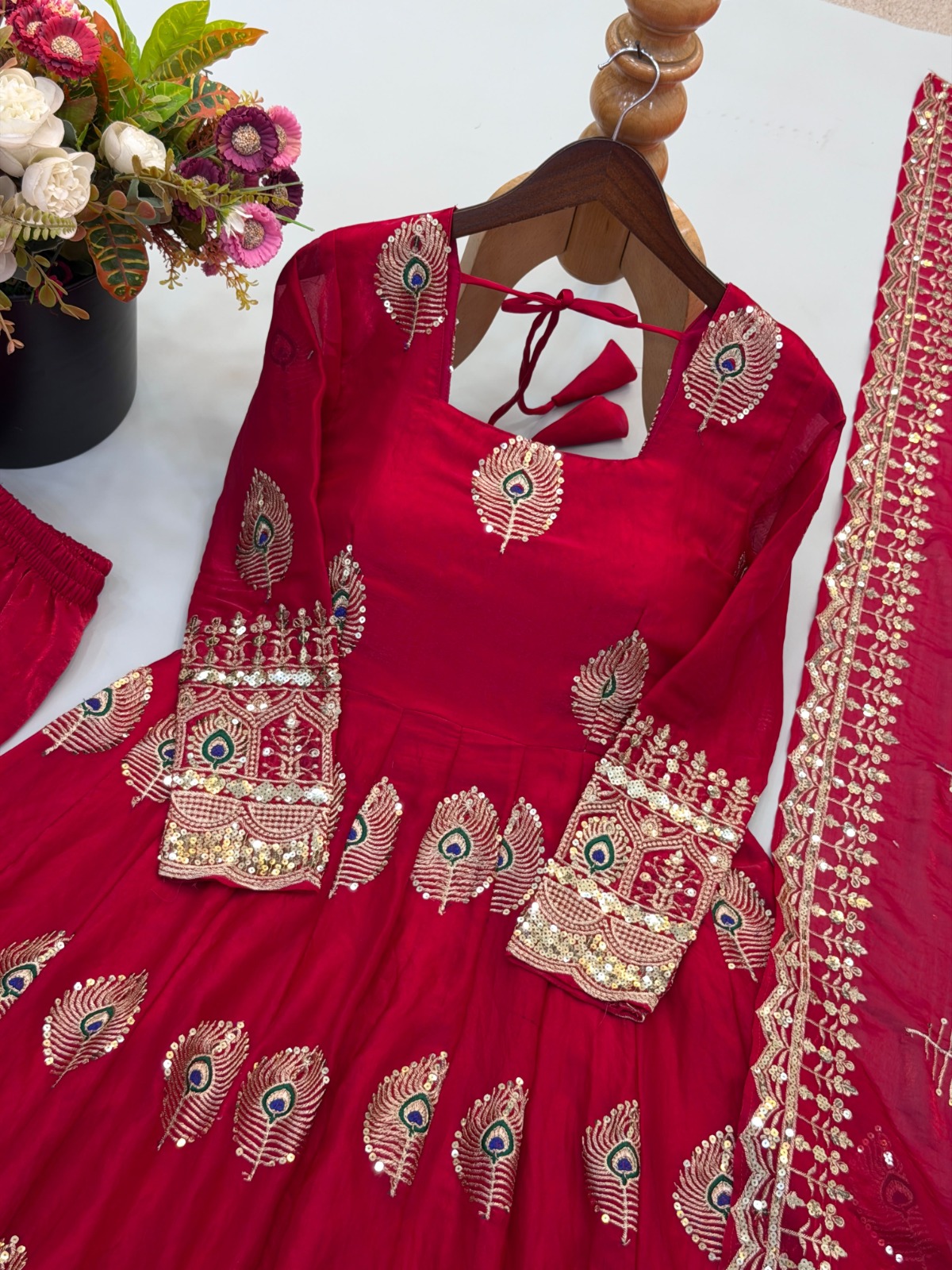 Heavy fendy silk 3 piece designer set (FSD2)