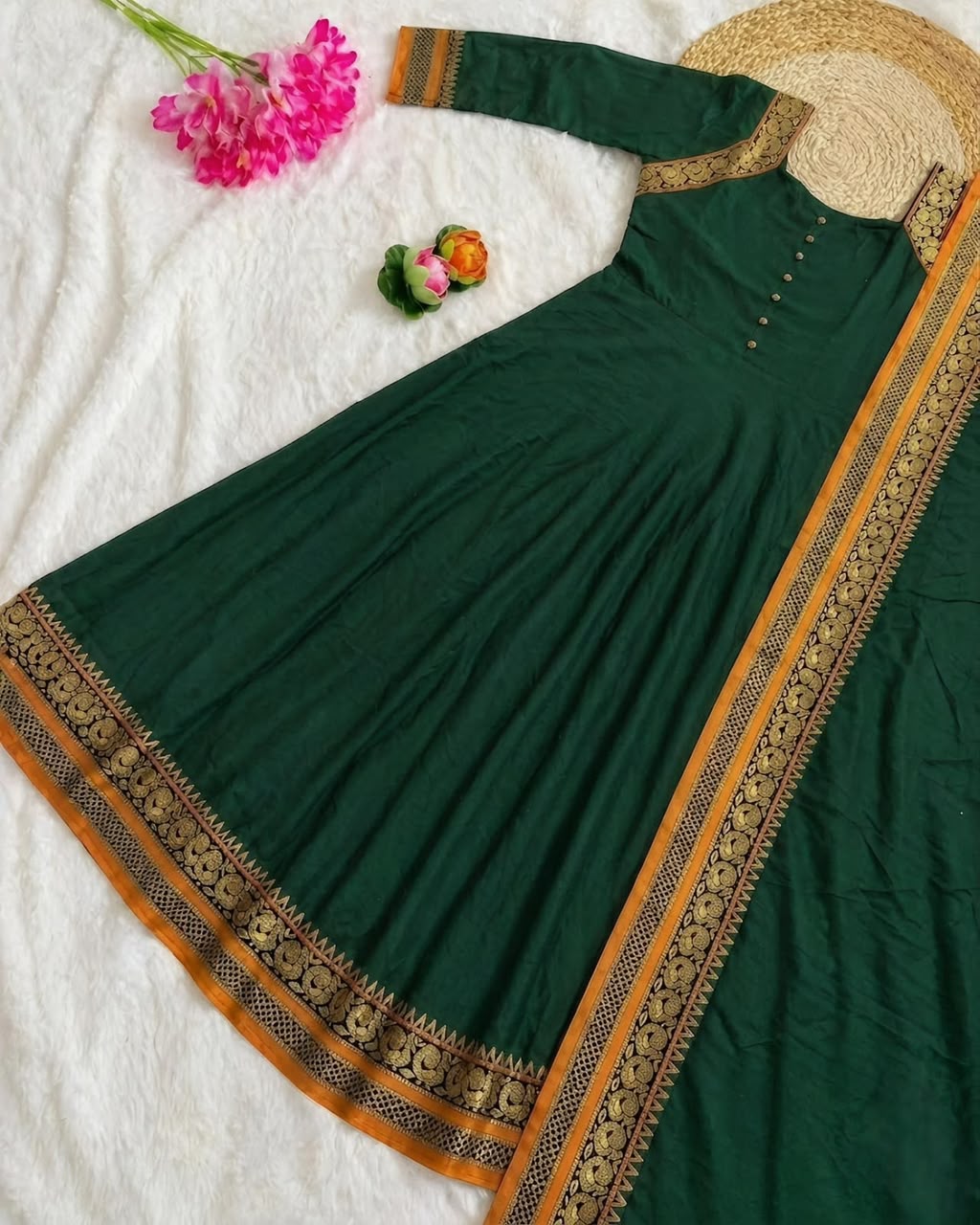 VICHITRA SILK ANARKALI WITH DUPATTA (VSA05)