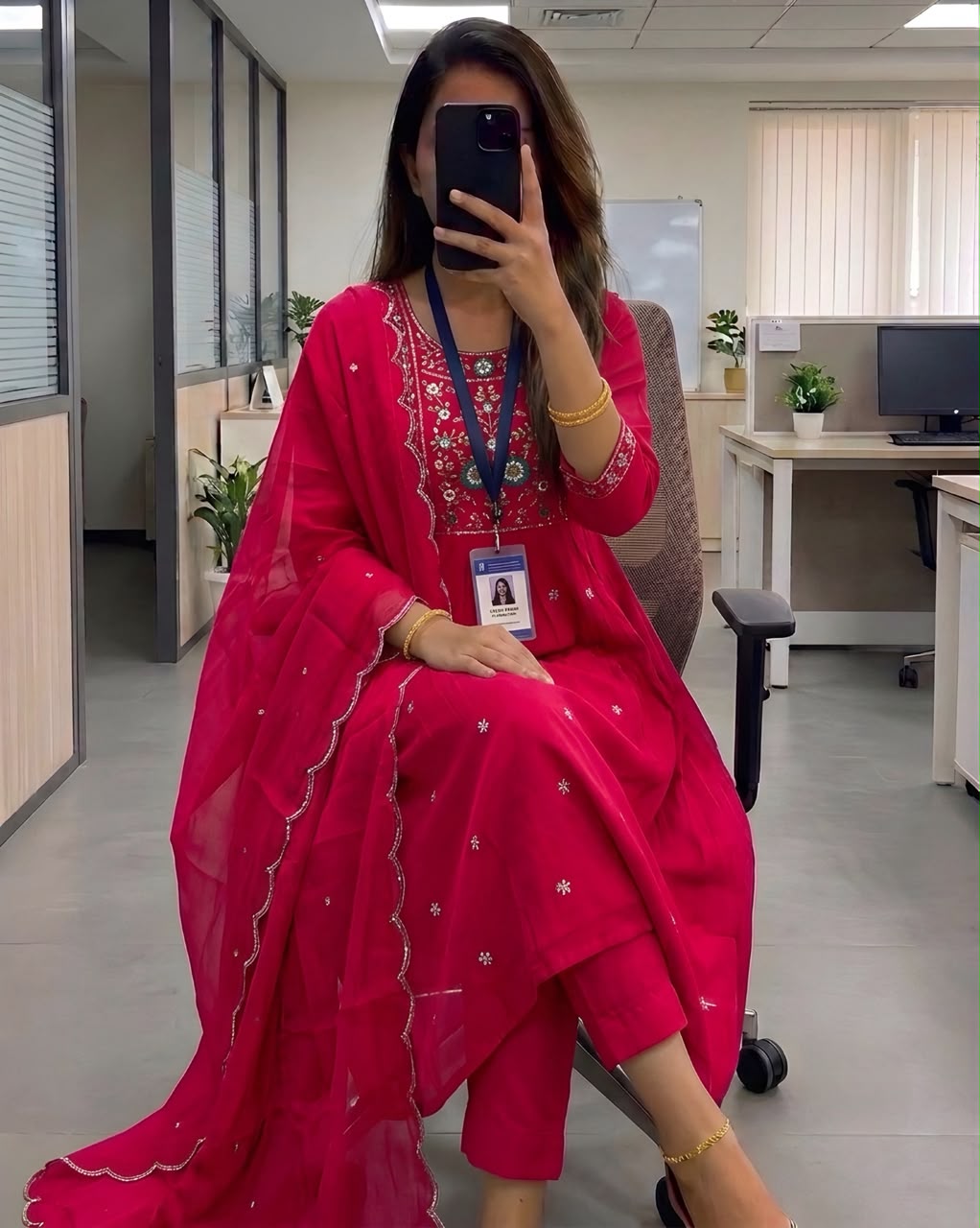 Soft Mul chanderi 3 pcs set (MC01)