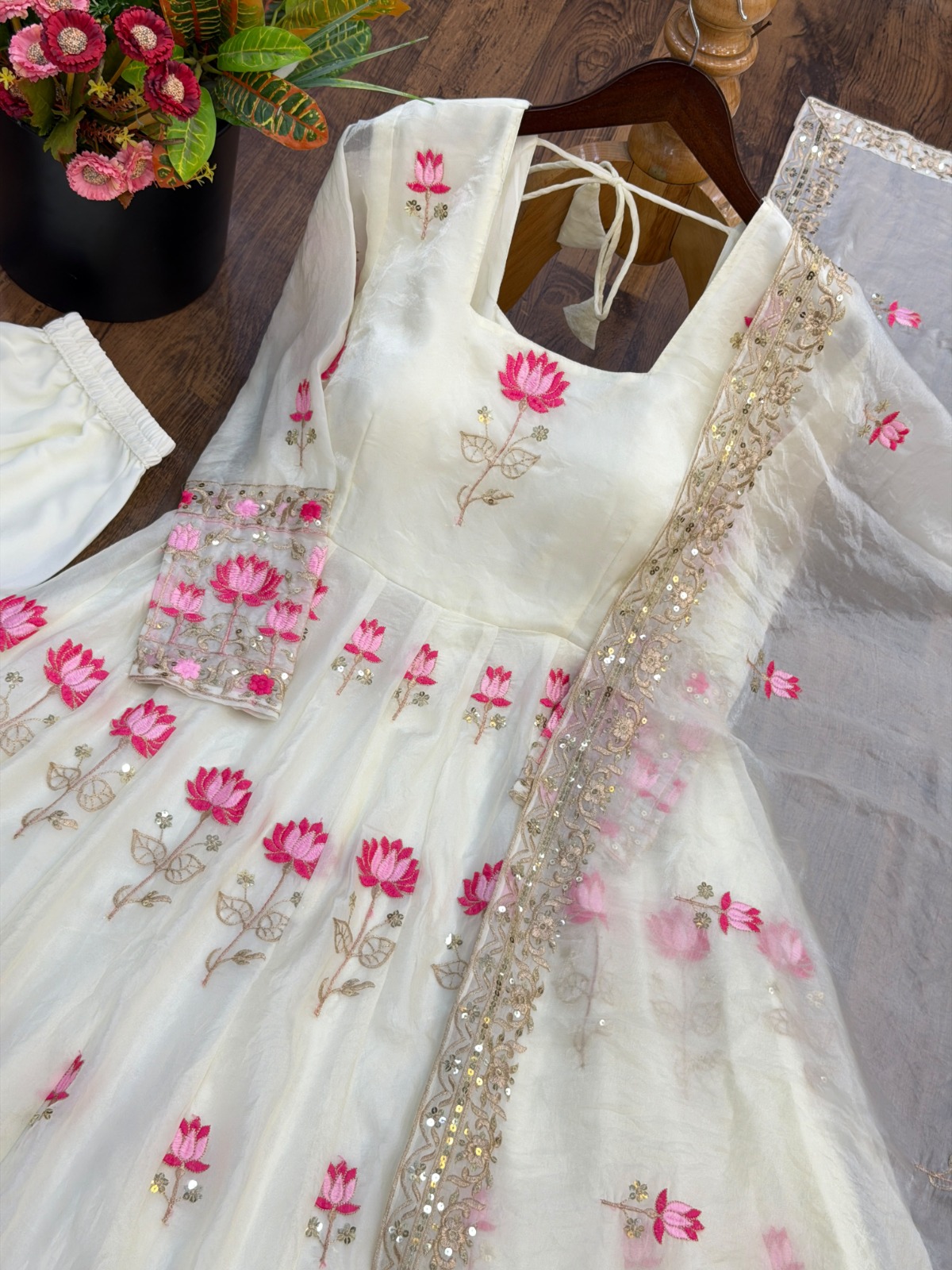 White Anarkali ( WH1 )