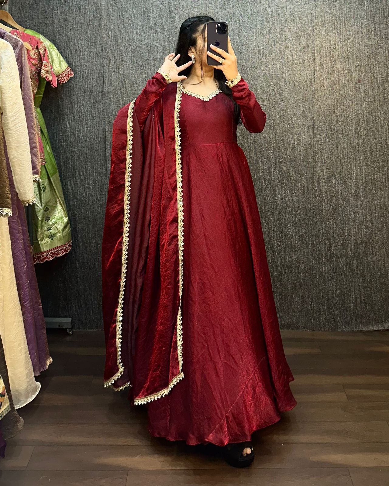 Fendy Silk Premium Designer Gown (FP02)