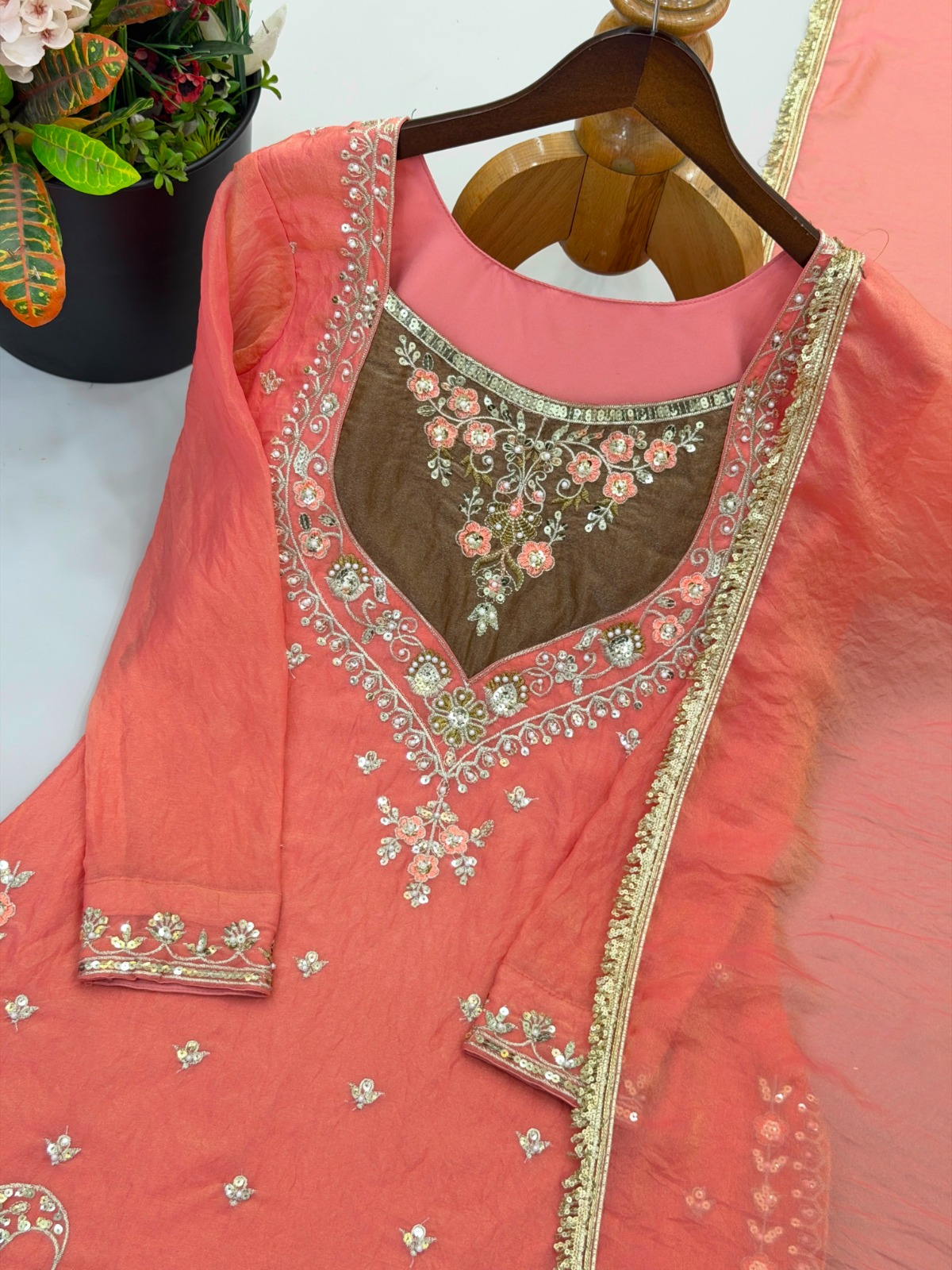 Embroidery Sequence Sharara Set (ES03)