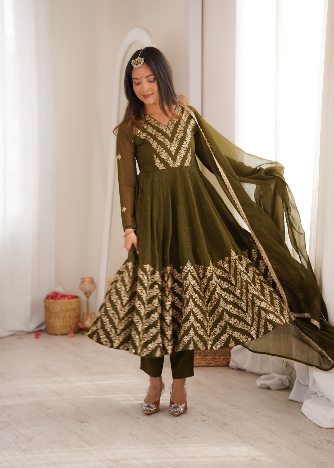 Crunchy Anarkali Gown ( CAG02)