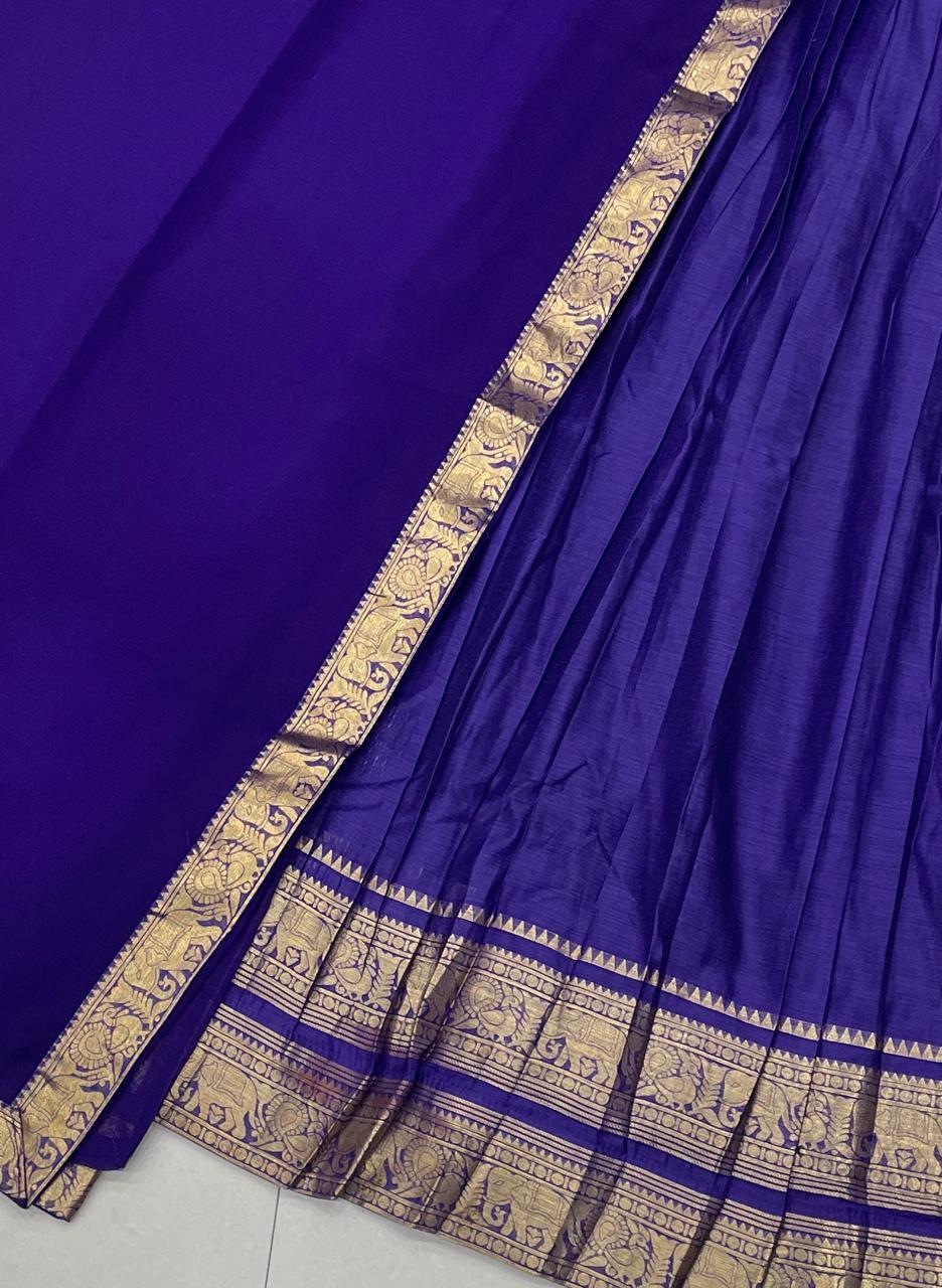 The South-style Kanjivaram Type silk lehenga (L16)