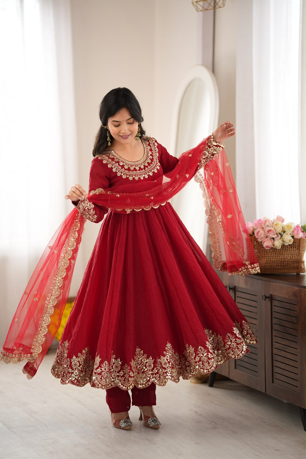 Designer Doremon Crush gown( DDD02)