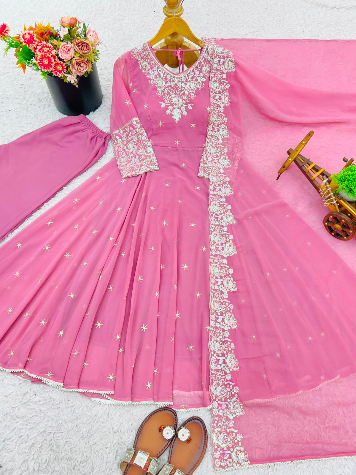 Elegant Embroidered Rembo Sequence Anarkali (RSA06)