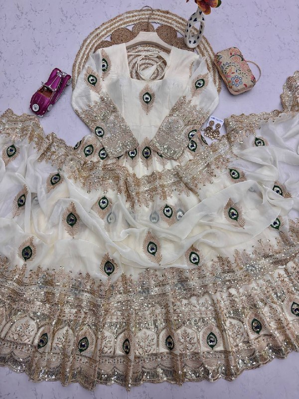 Heavy fendy silk 3 piece designer set (FSD1)