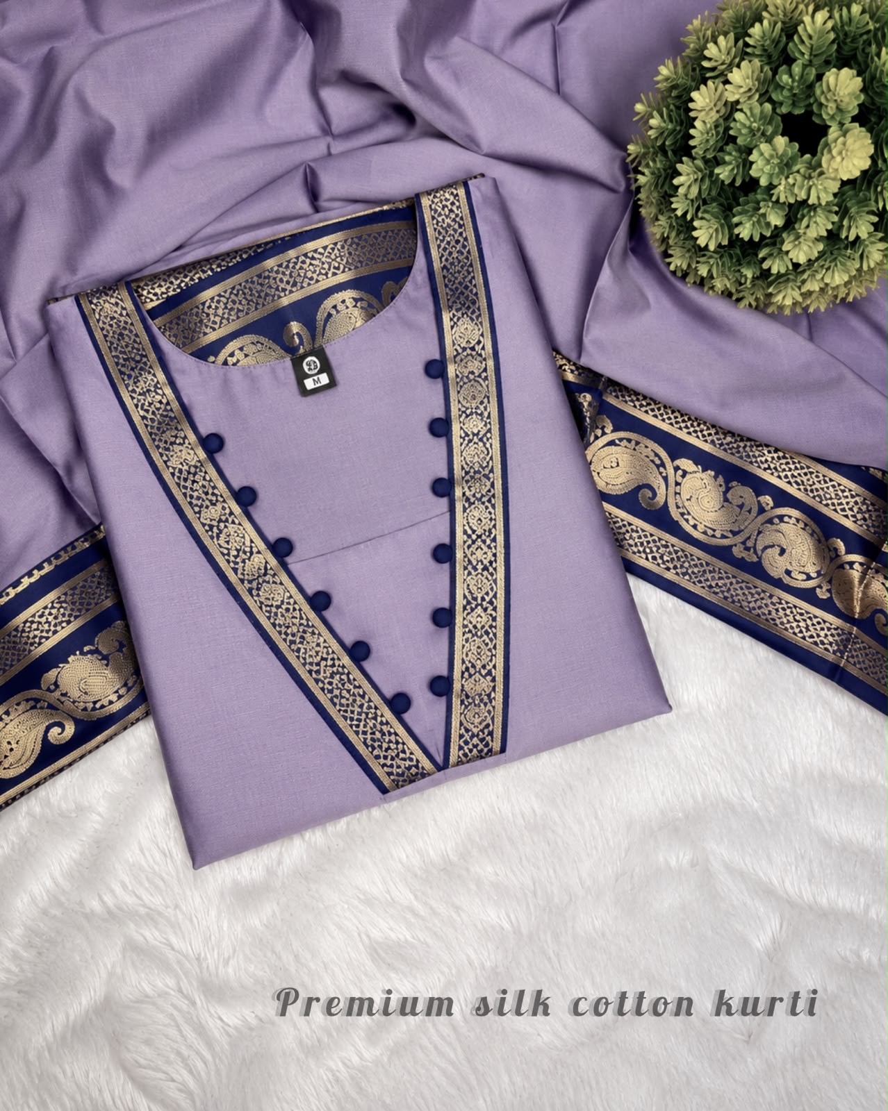 Traditional Silk Cotton kurti ( SILK06)