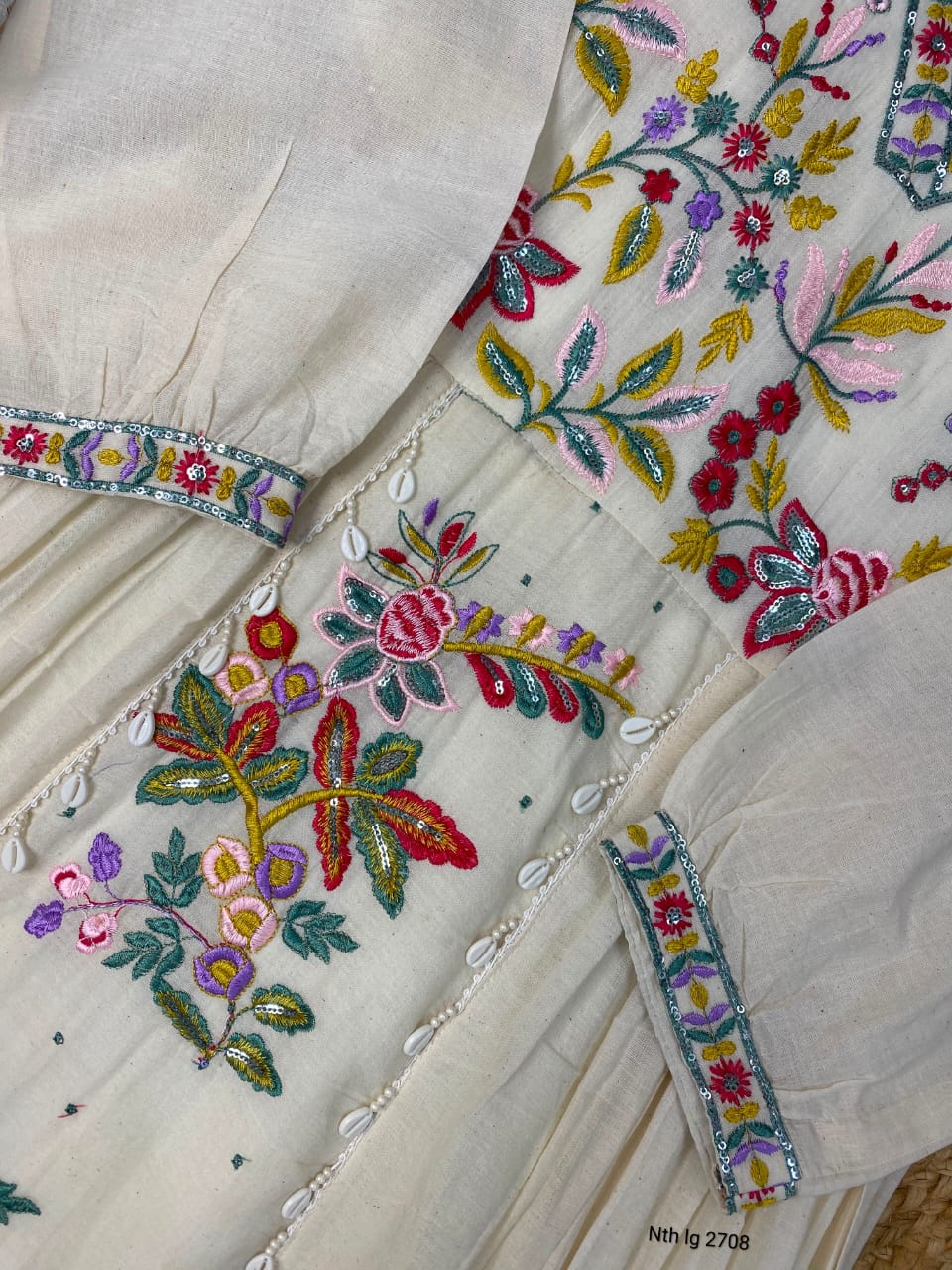 TRENDY A-line GOWN WITH Heavy EMBROIDERY (PW1)