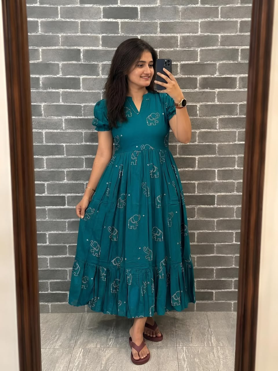 SLUB COTTON ANARKALI (A04)