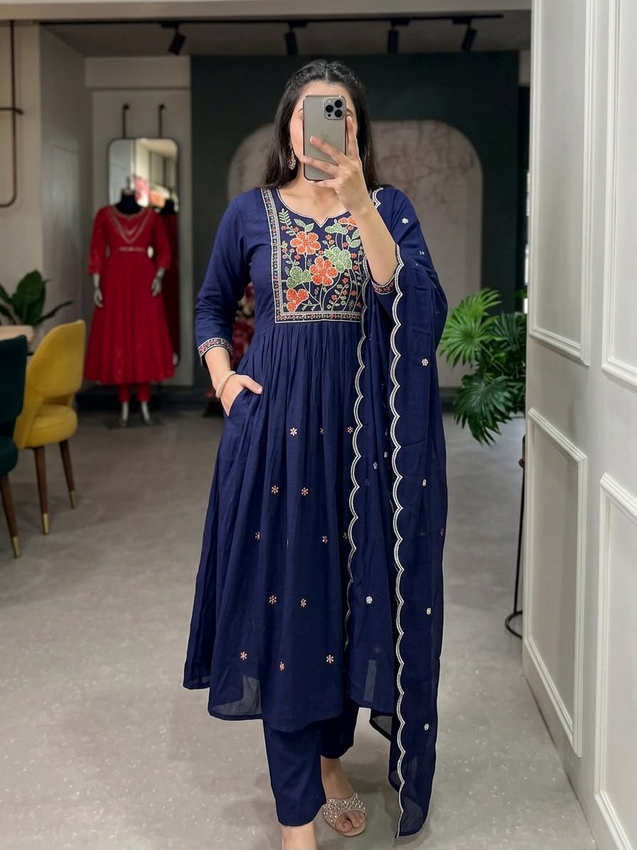 Soft Mul chanderi 3 pcs set (MC11)