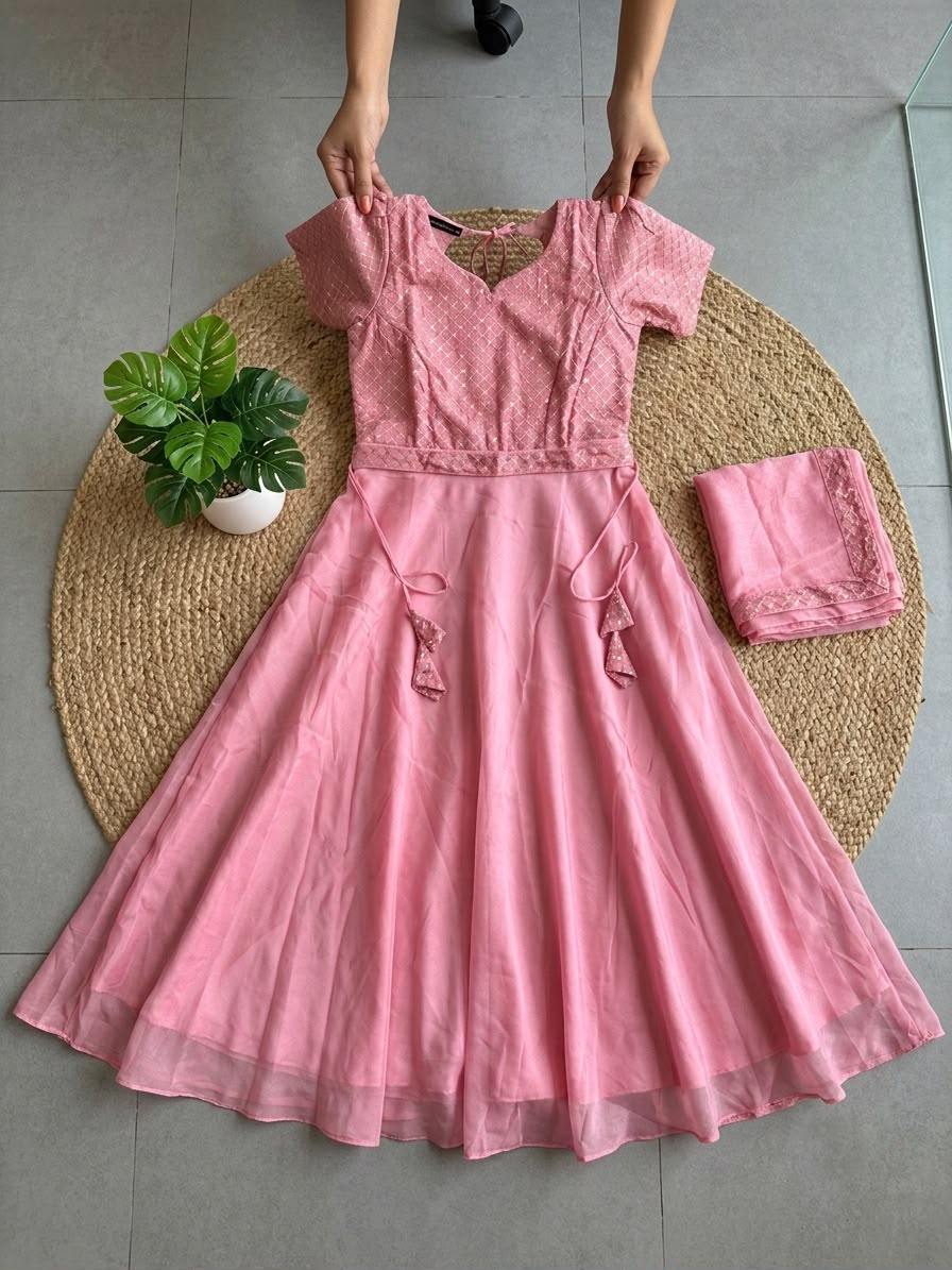 Exquisite Sparkling Anarkali (ESA08)