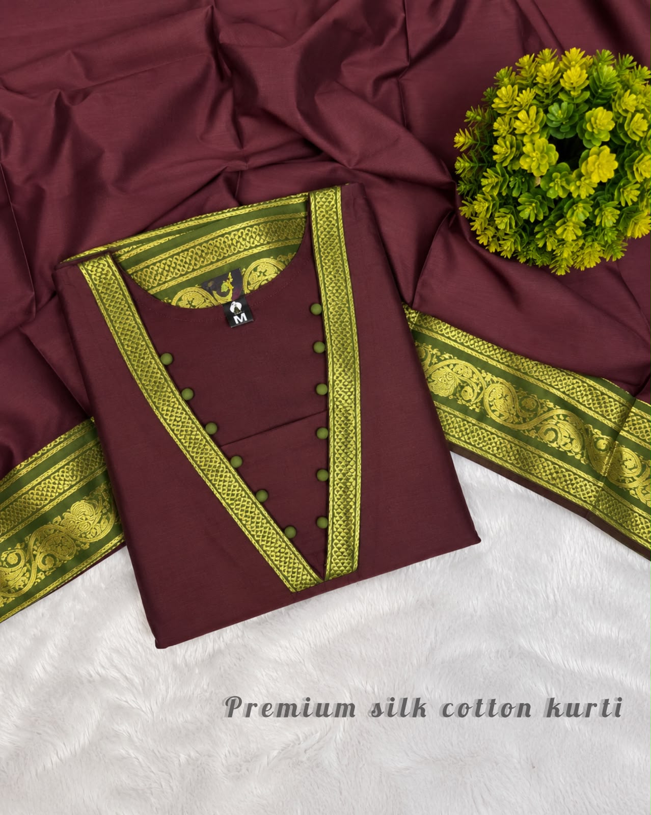 Traditional Silk Cotton kurti ( SILK05)