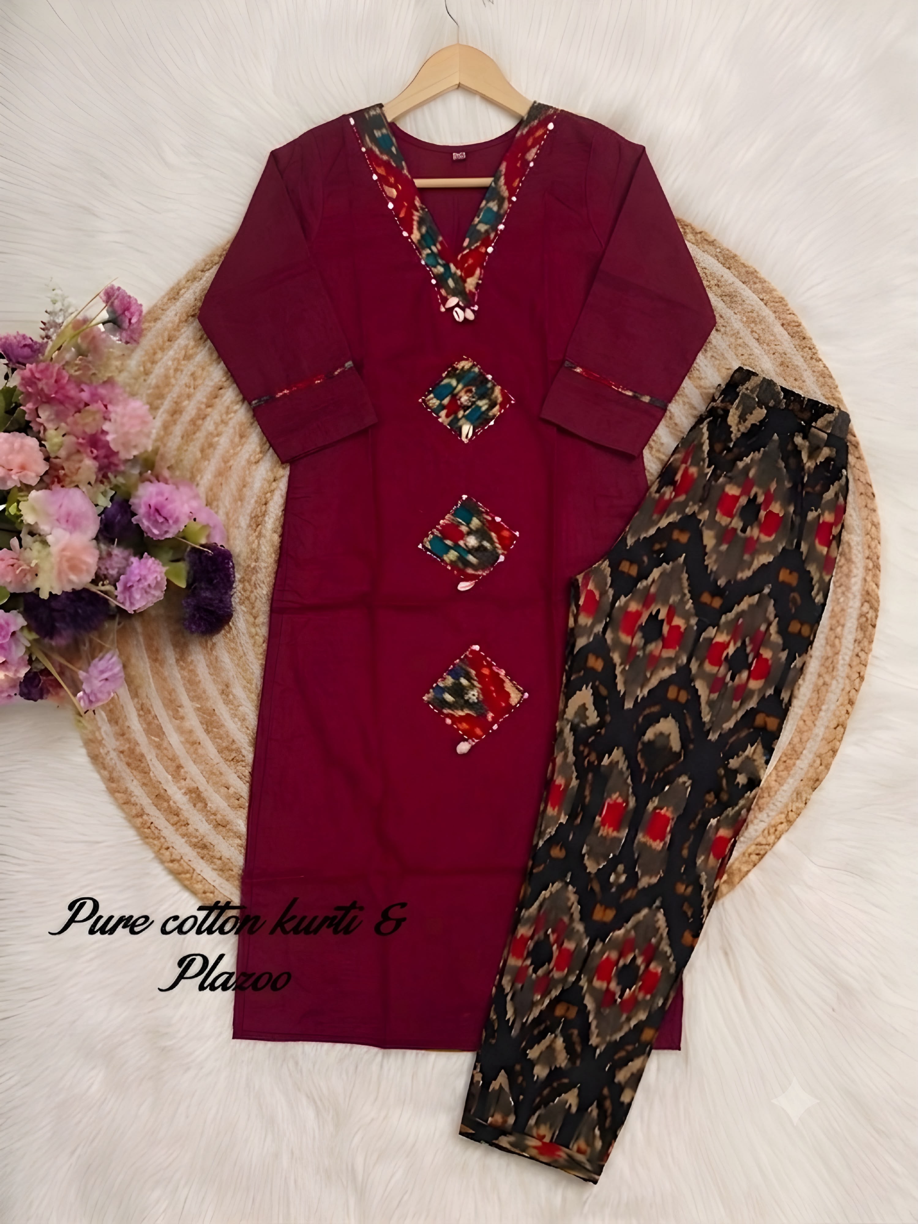Pure cotton long kurti (LK01)